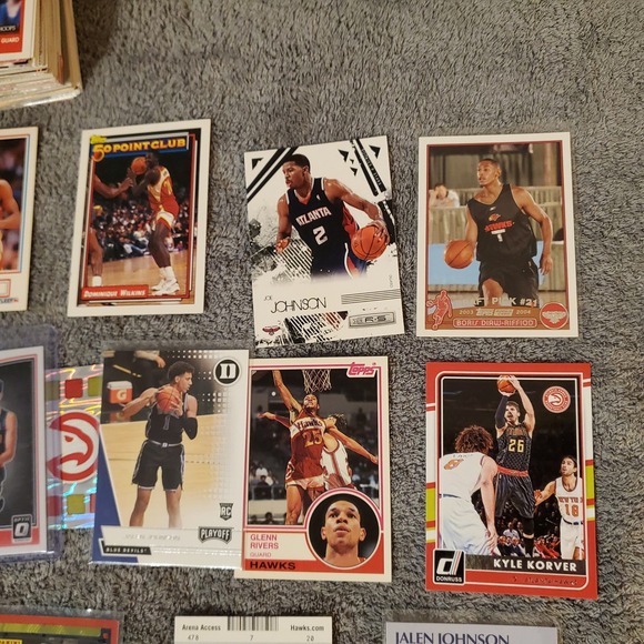 Trae Young Jalen Johnson Basketball Cards Lot Atlanta Hawks NBA Over 250 CARDS! - Picture 5 of 7